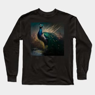 Regal Peacock Long Sleeve T-Shirt